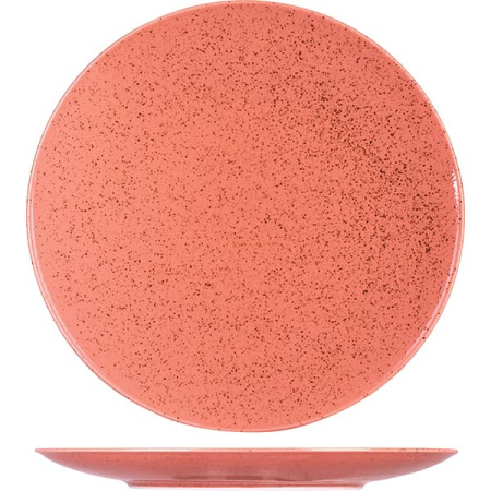 Тарелка для пиццы «Лайфстиль»; фарфор; D=30,H=2.5см; терракот