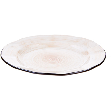 Тарелка  мелкая «Пастораль»; фарфор; D=27см; оранжев.