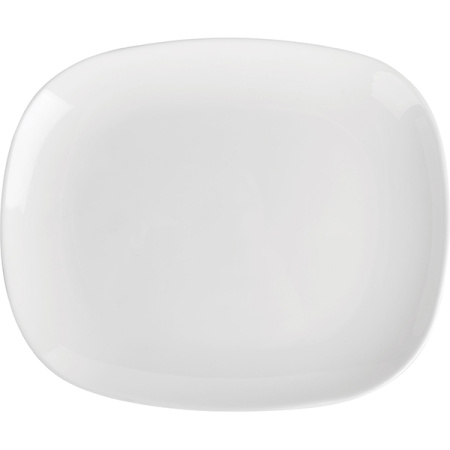 Блюдо «Бургер Солюшнс»; стекло; L=28,B=23см; белый