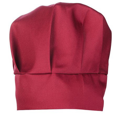Колпак поварской «Гриб»; полиэстер,хлопок; бордо