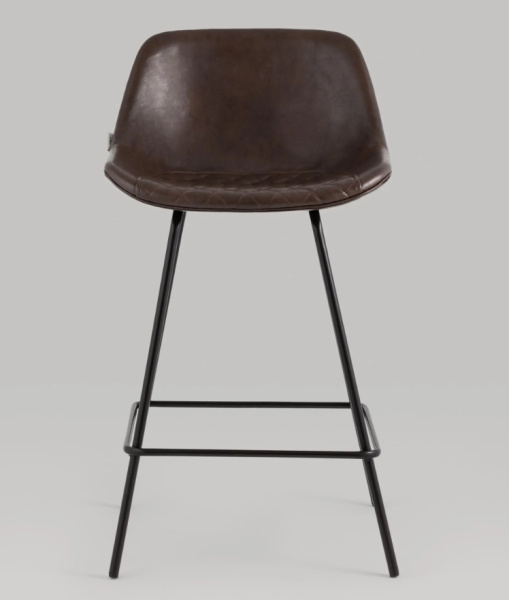 Стул полубарный Деймон экокожа коричневый