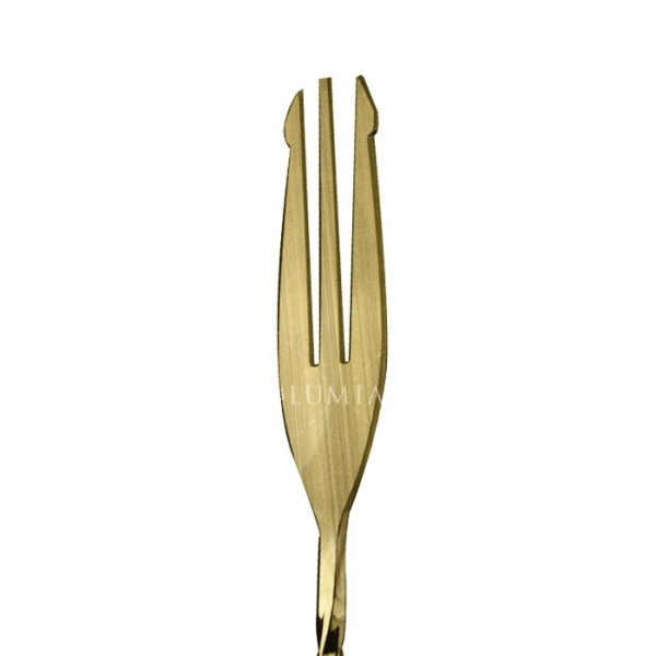 Фото Ложка барная Lumian Trident fork 40 см золото Ложка барная Lumian Trident fork 40 см золото
