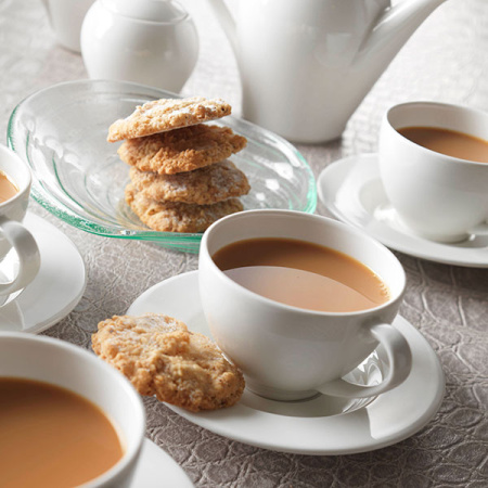 Чашка чайная «Монако Вайт»; фарфор; 355мл; D=10,H=7.5,L=13см; белый