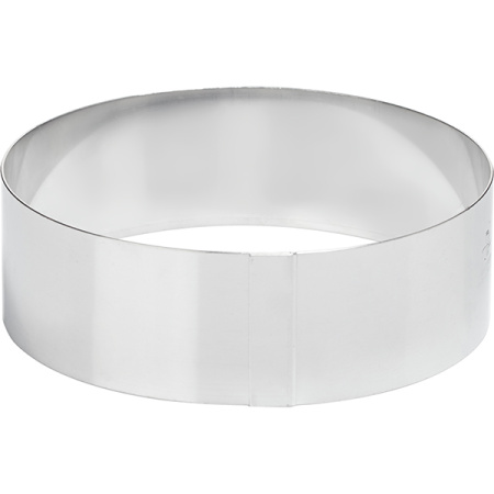 Кольцо кондитерское; сталь нерж.; D=140,H=45мм; металлич.