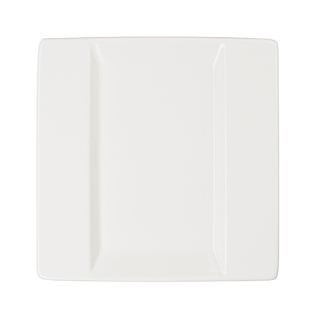 Блюдо квадр. «Фрейм»; фарфор; L=20.5,B=20.5см; белый