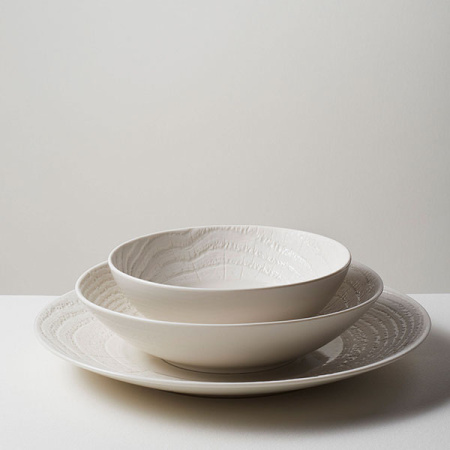 Салатник «Арборесценс»; фарфор; 850мл; D=24,H=6см; слон.кость