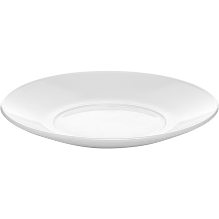 Блюдце «Эвридэй»; стекло; D=16,H=2см; белый