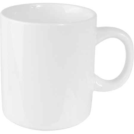 Кружка «Кунстверк»; фарфор; 250мл; D=8,H=9.3,L=11.5см; белый