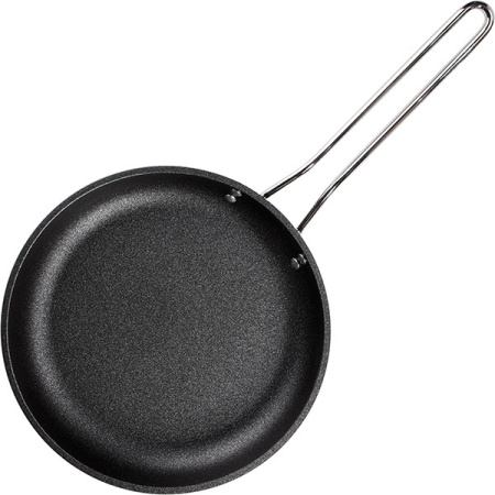 Сковорода; алюм.литой,тефлон; D=32,H=6,L=63см; черный