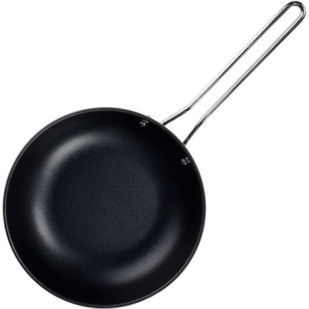 Сковорода; алюм.литой,тефлон; D=24,H=7,L=50см; черный