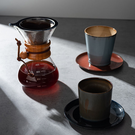 Блюдце; керамика; D=13.5/6,H=1.2см; коричнев.