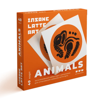 Набор карточек Insane Latte Art Animals