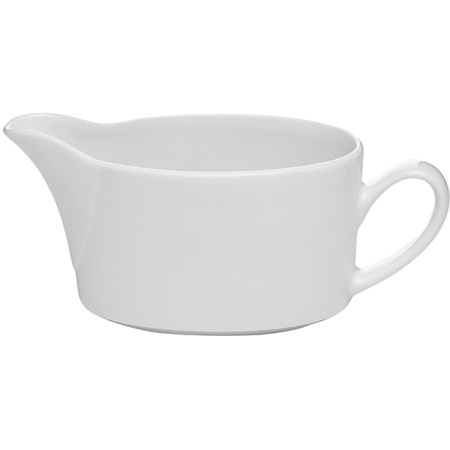 Соусник «Монако Вайт»; фарфор; 340мл; H=5.5,L=18.5,B=8см; белый