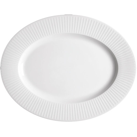 Блюдо овал. «Уиллоу»; фарфор; L=33см; белый