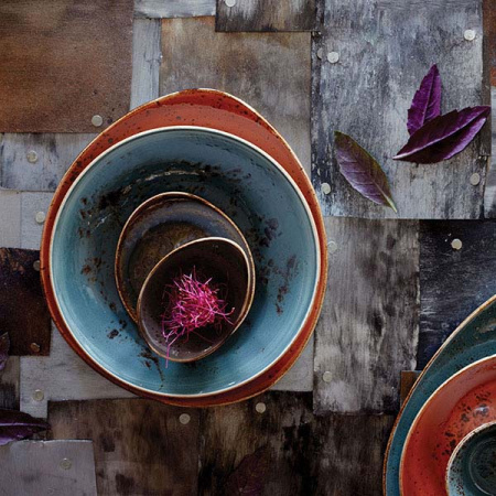 Тарелка мелкая «Крафт»; фарфор; D=25.5,H=2,L=25.5,B=20.5см; коричнев.