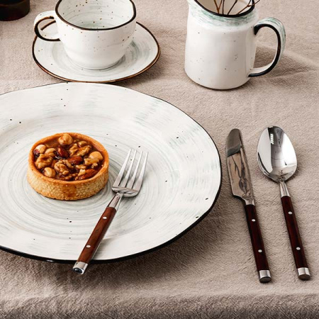 Вилка столовая «Рустик»; сталь нерж.,пластик; L=200/60,B=20мм