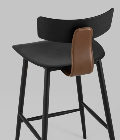 Стул полубарный ANT черный