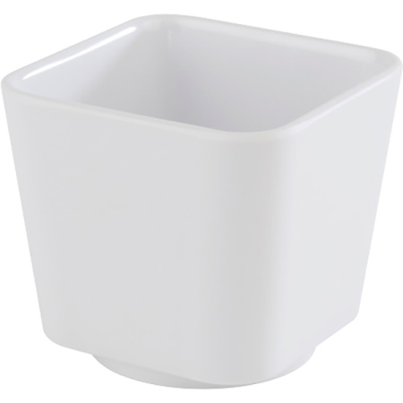 Салатник квадратный; пластик; 150мл; H=6,L=6.5,B=6.5см; белый