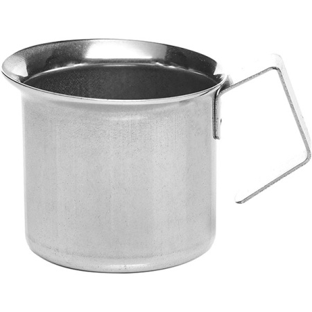 Молочник порцион.; сталь нерж.; 37мл; H=3.9,L=6,B=4.1см; металлич.