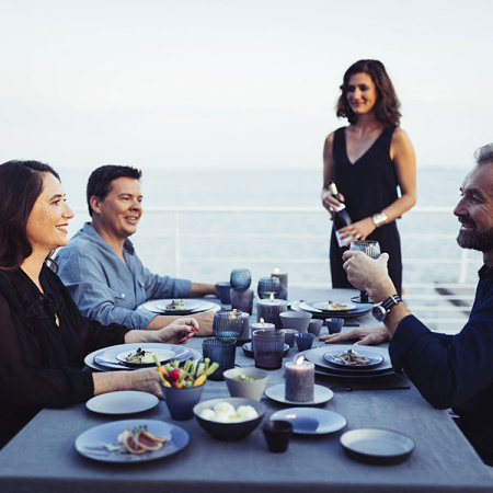 Соусник «Экинокс»; фарфор; 50мл; D=6.3,H=5см; синий