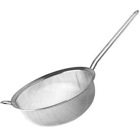 Дуршлаг-сито «Проотель»; сталь нерж.; D=26,H=15,L=61см; металлич.