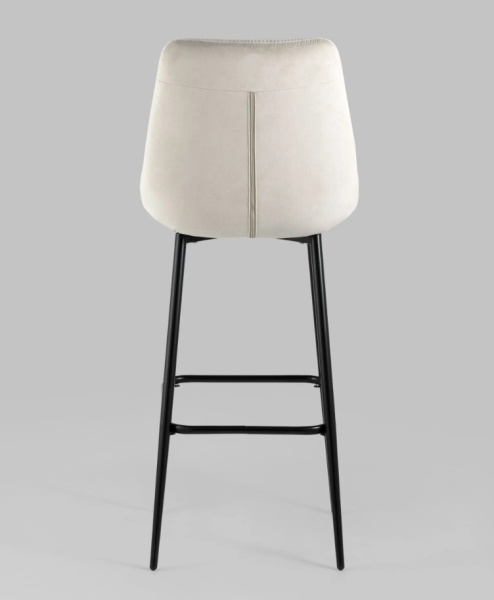 Стул барный Флекс велюр бежевый