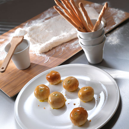 Салатник «Лив»; фарфор; 200мл; D=9,H=8см; белый