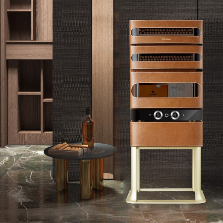 Хьюмидор для сигар Afidano L3 (Коньячная кожа)