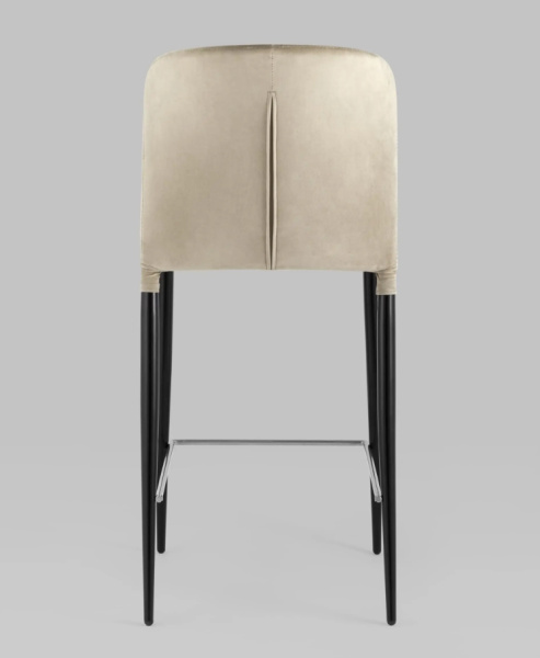 Стул полубарный Лори велюр бежевый
