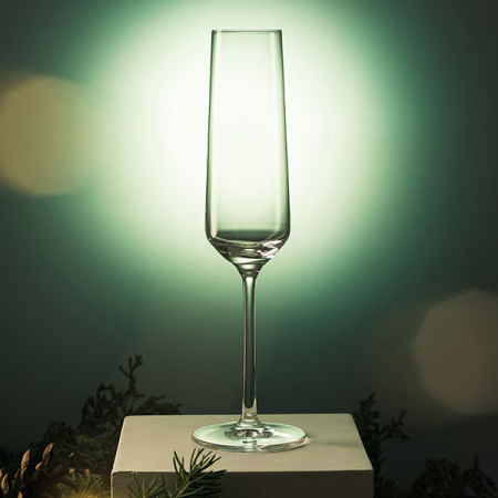 Фото Бокал-флюте «Пьюр»; хр.стекло; 210мл; D=42,H=252мм Бокал-флюте «Пьюр»; хр.стекло; 210мл; D=42,H=252мм