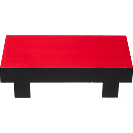 Блюдо для суши; дерево; H=6,L=24,B=15см; черный,красный