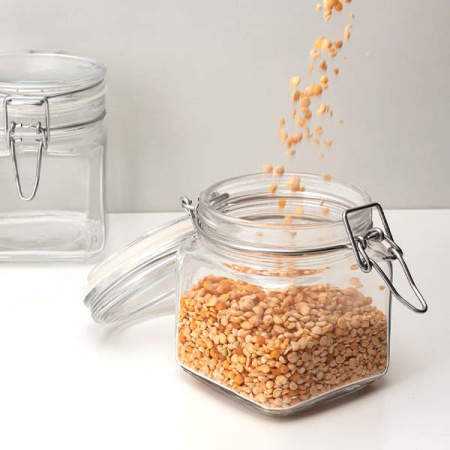 Банка для сыпучих продуктов «Кремлин»; стекло; 740мл; D=9.6,H=10.8см