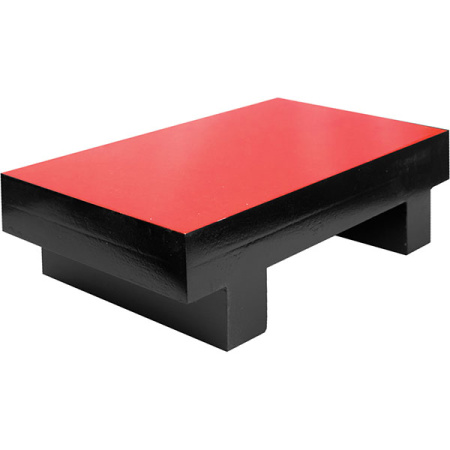 Блюдо для суши; дерево; H=6,L=21,B=12см; черный,красный