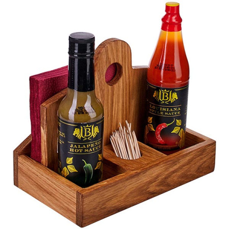 Салфетница 6*6; дуб; L=17,B=11см