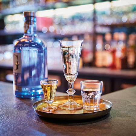 Фото Стопка «Гранити»; стекло; 45мл; D=48,H=55мм; прозр. Стопка «Гранити»; стекло; 45мл; D=48,H=55мм; прозр.