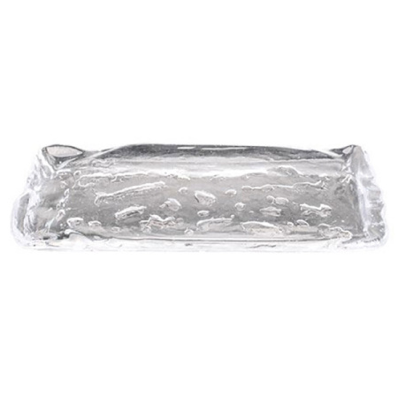 Блюдо «Фрост»; стекло; L=25,B=11см; прозр.