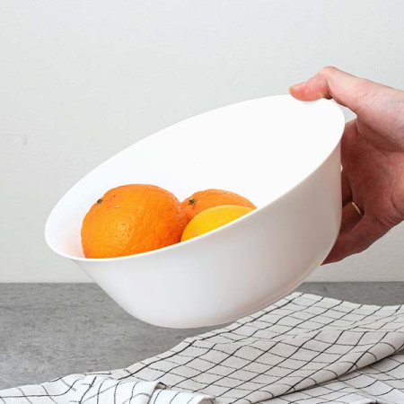 Салатник «Эвридэй»; стекло; 2350мл; D=24,H=9.5см; белый