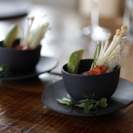 Салатник «Базальт»; фарфор; 80мл; D=7.5,H=4.5см; черный