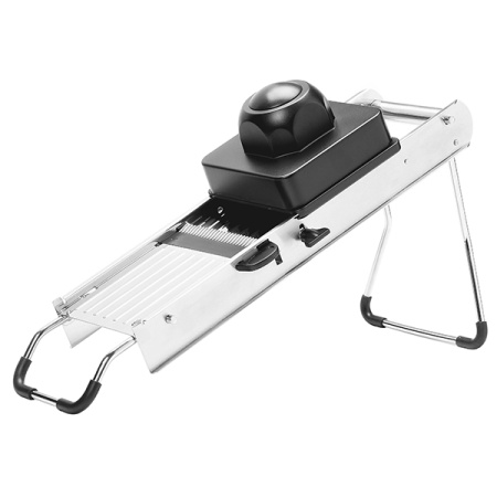 Мандолина(овощерезка)+7 насадок; металл,пластик; H=12.5,L=40,B=4.5см; металлич.,черный