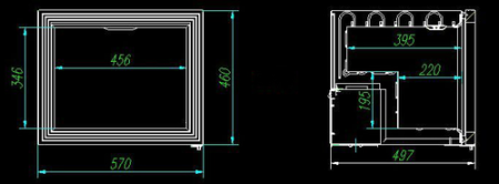 Морозильный шкаф Hurakan HKN-UF50G