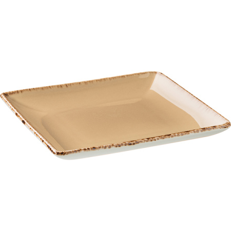 Блюдо квадр. «Террамеса вит»; фарфор; L=16.8,B=16.8см; бежев.