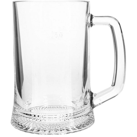 Кружка пивная «Дрезден»; стекло; 330мл; D=75,H=150мм; прозр.