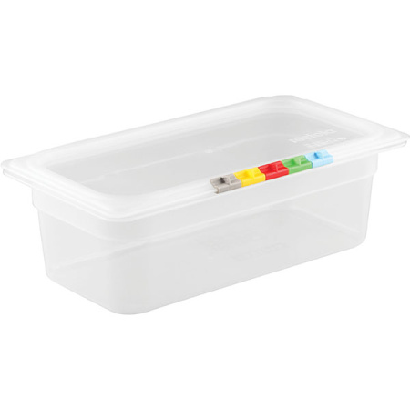 Гастроемкость (1/3); полипроп.; 3.6л; H=10,L=32.5,B=17.6см; прозр.