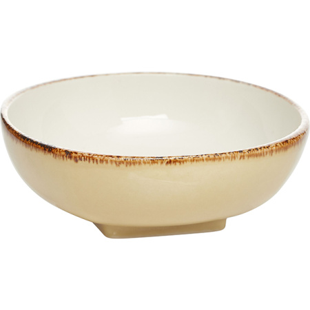 Салатник квадратный «Террамеса вит»; фарфор; 270мл; H=5,L=13,B=13см; бежев.