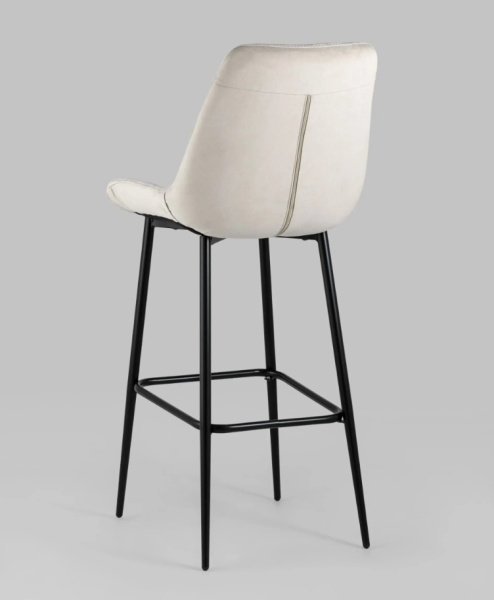 Стул барный Флекс велюр бежевый