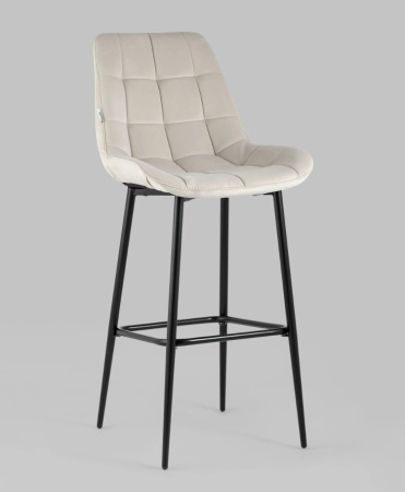 Стул барный Флекс велюр бежевый