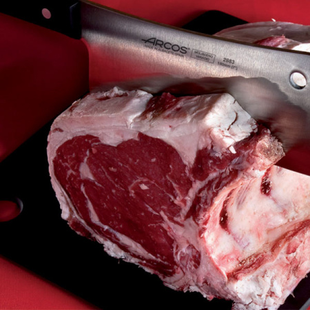 Топорик для рубки мяса «Универсал»; сталь нерж.; L=32/20см; черный,металлич.