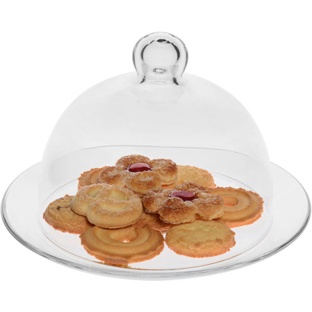 Крышка д/тортовницы «Сан Марко»; стекло; D=11,H=10см; прозр.