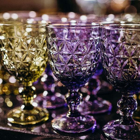 Бокал для вина; стекло; 310мл; D=86,H=163мм; олив.