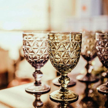 Бокал для вина; стекло; 310мл; D=86,H=163мм; амбер